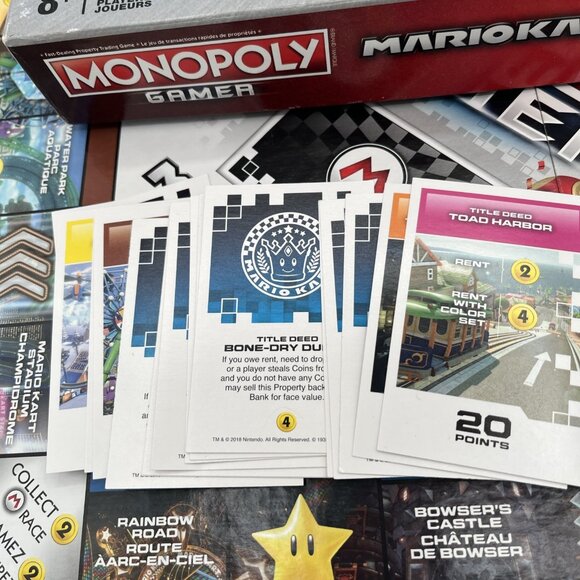 Monopoly Gamer Edition Mario Kart Board Game Hasbro Nintendo - Complete 2018 - Picture 8 of 11
